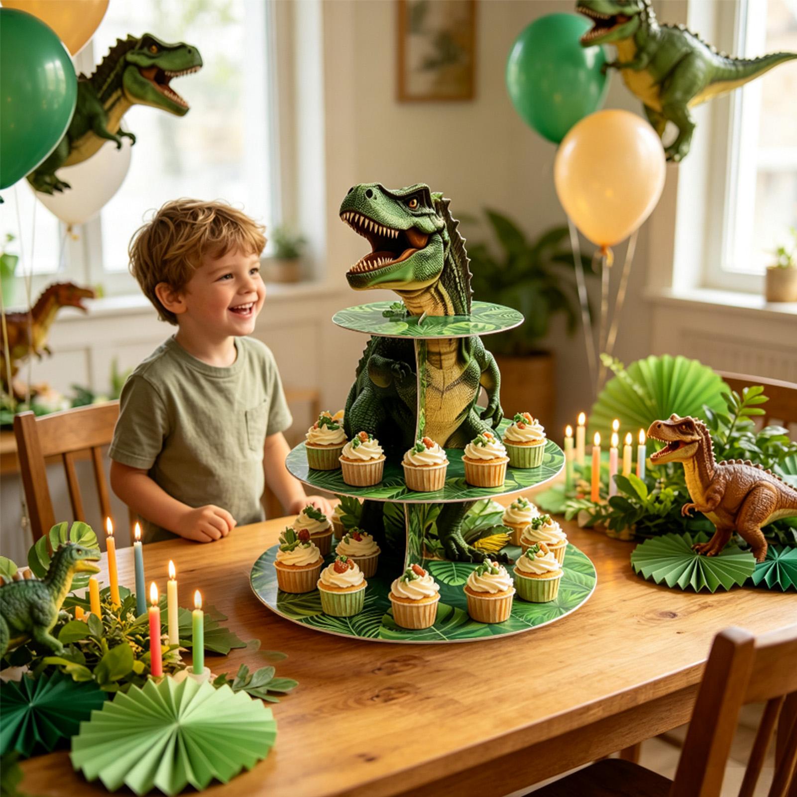 Cupcake Stand 3 Tiers Dinosaur - đánh giá và giá Cupcake Stand Tier