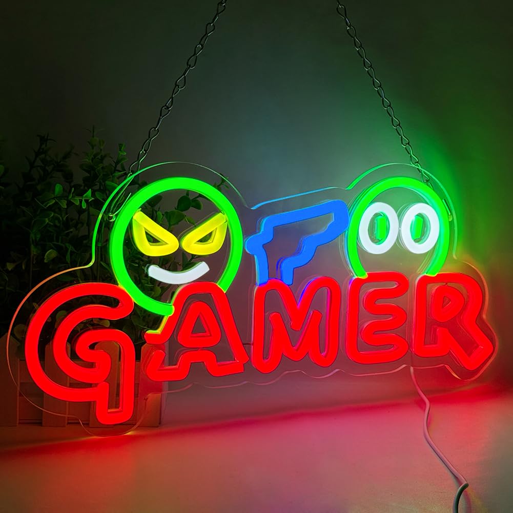 Gamer Neon Sign LED Wall Light - đánh giá và giá Neon Sign Party
