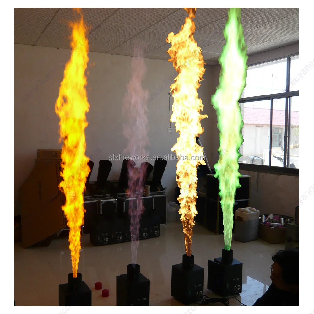 Colorful Flame 200w DMX Fire M - đánh giá và giá Confetti Cannon Tube