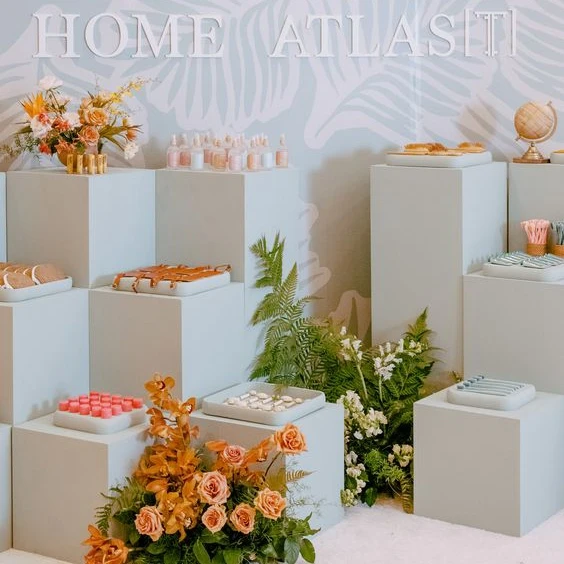 Dessert Table Cake Stand Birth - đánh giá và giá Dessert Table Backdrop