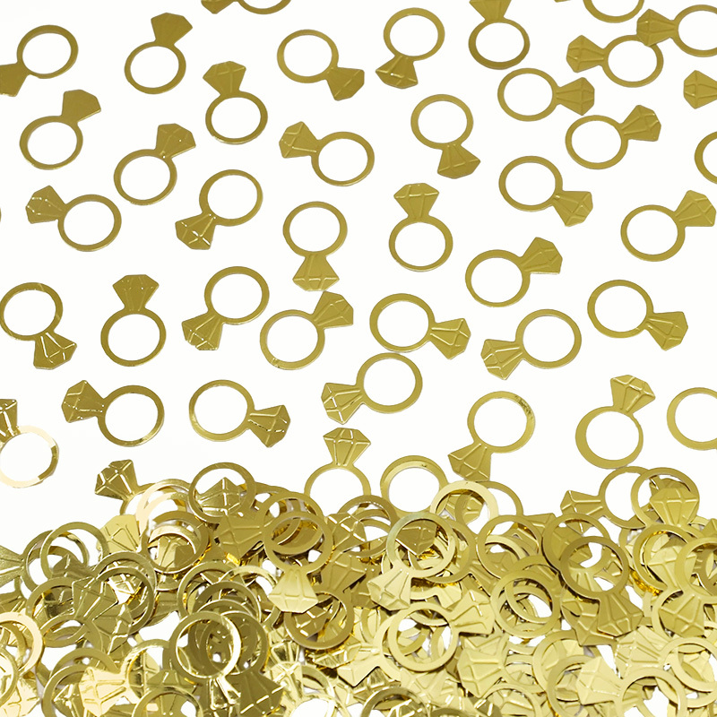 50Pcs/Bag Gold Diamond Ring Co - đánh giá và giá Papercraft Supply Confetti