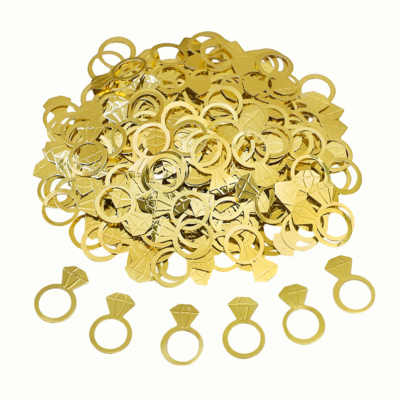 50Pcs/Bag Gold Diamond Ring Co - đánh giá và giá Papercraft Supply Confetti