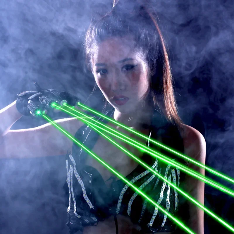 RGB Laser Gloves with 7 Laser  - đánh giá và giá Event Party Dj