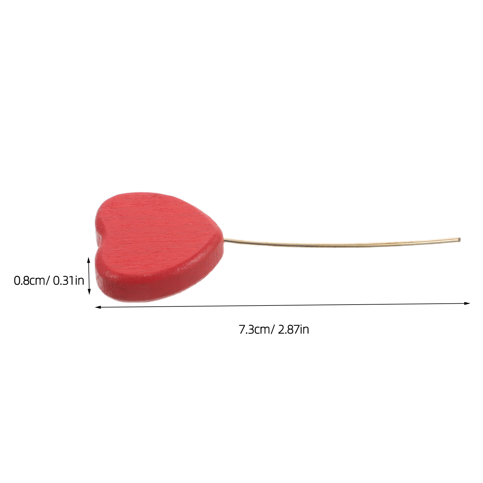 6Pcs Wooden Heart Picks Heart  - đánh giá và giá Centerpiece Stick